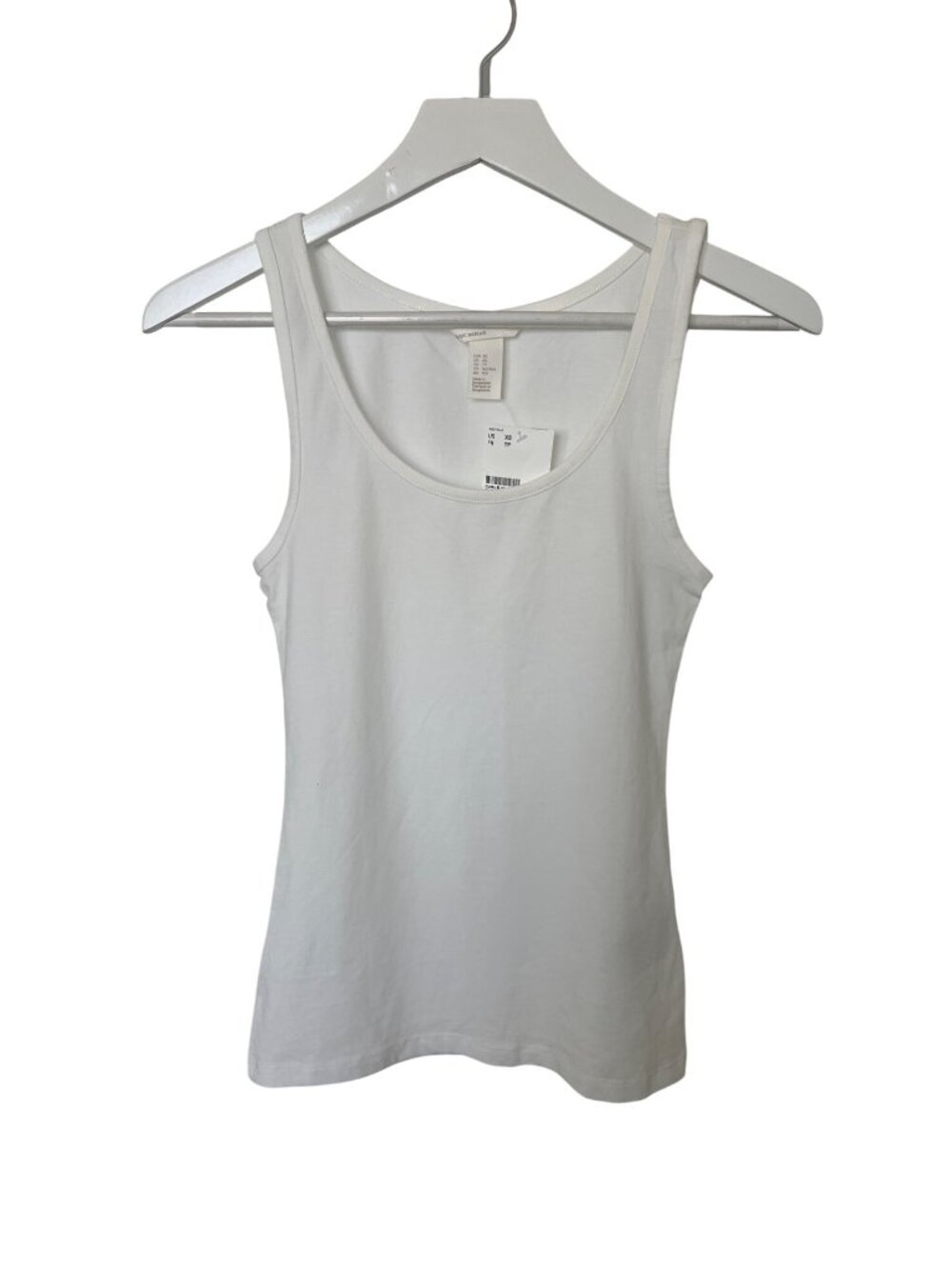 H&M Womens XS White Basic Tank Top